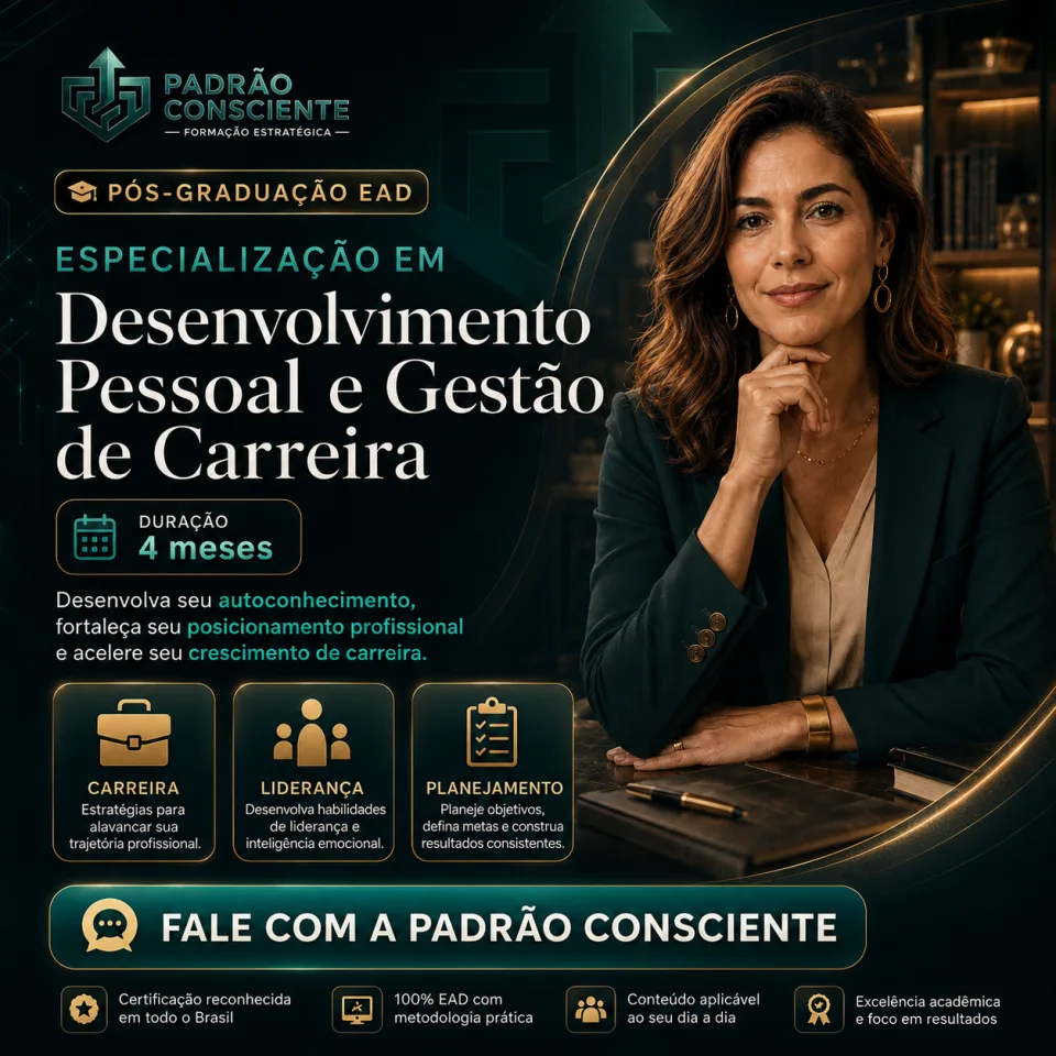 Especialização em Desenvolvimento Pessoal e Gestão de Carreira 100% EAD