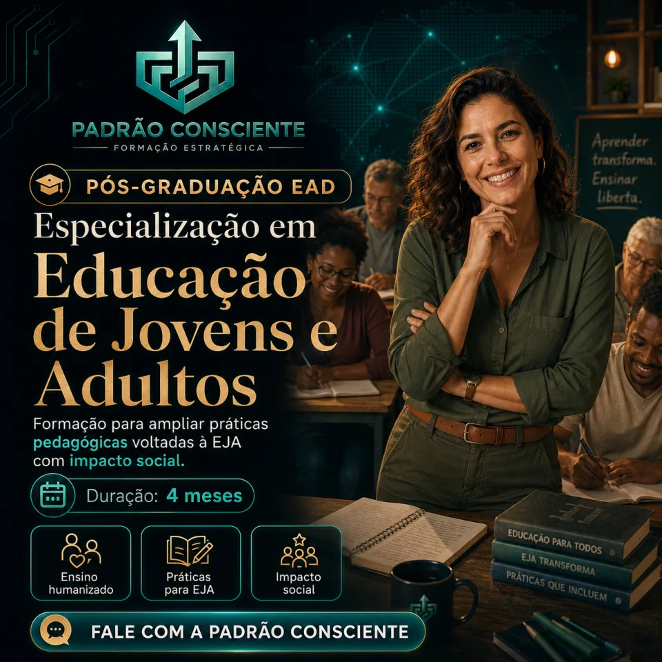 Especialização em Educação de Jovens e Adultos 100% EAD