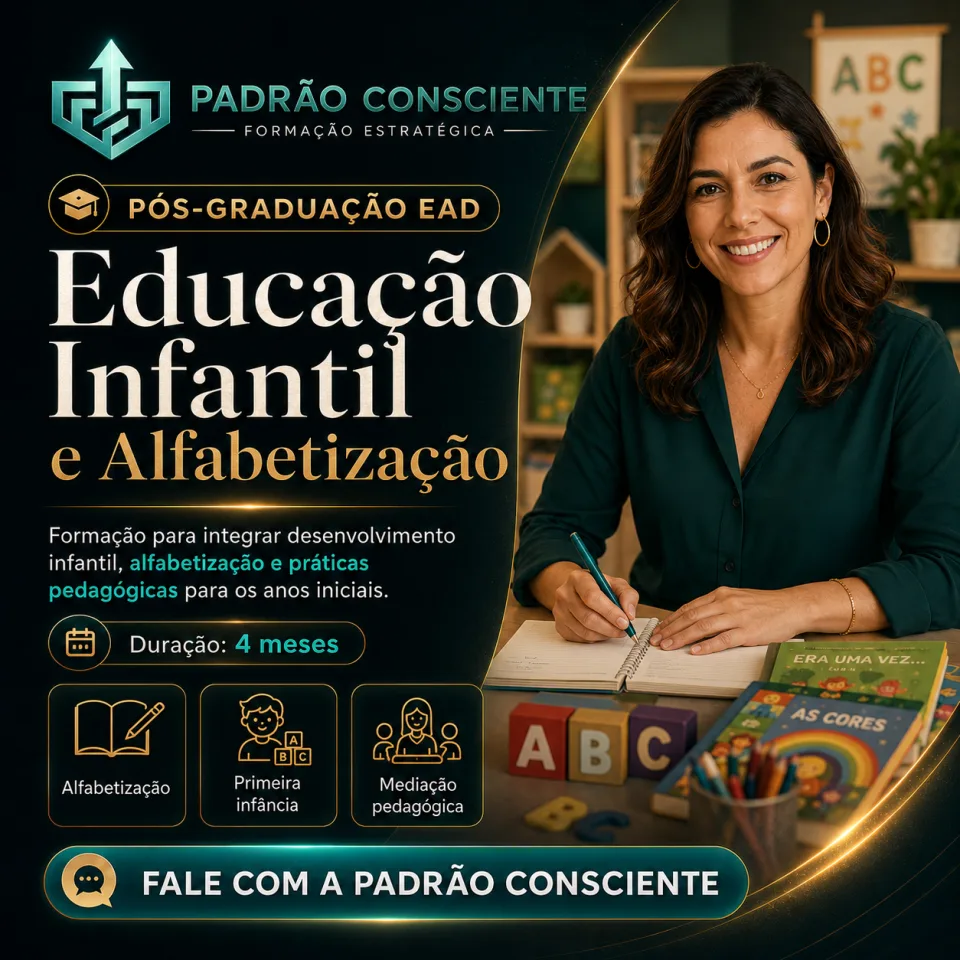 Especialização em Educação Infantil e Alfabetização 100% EAD