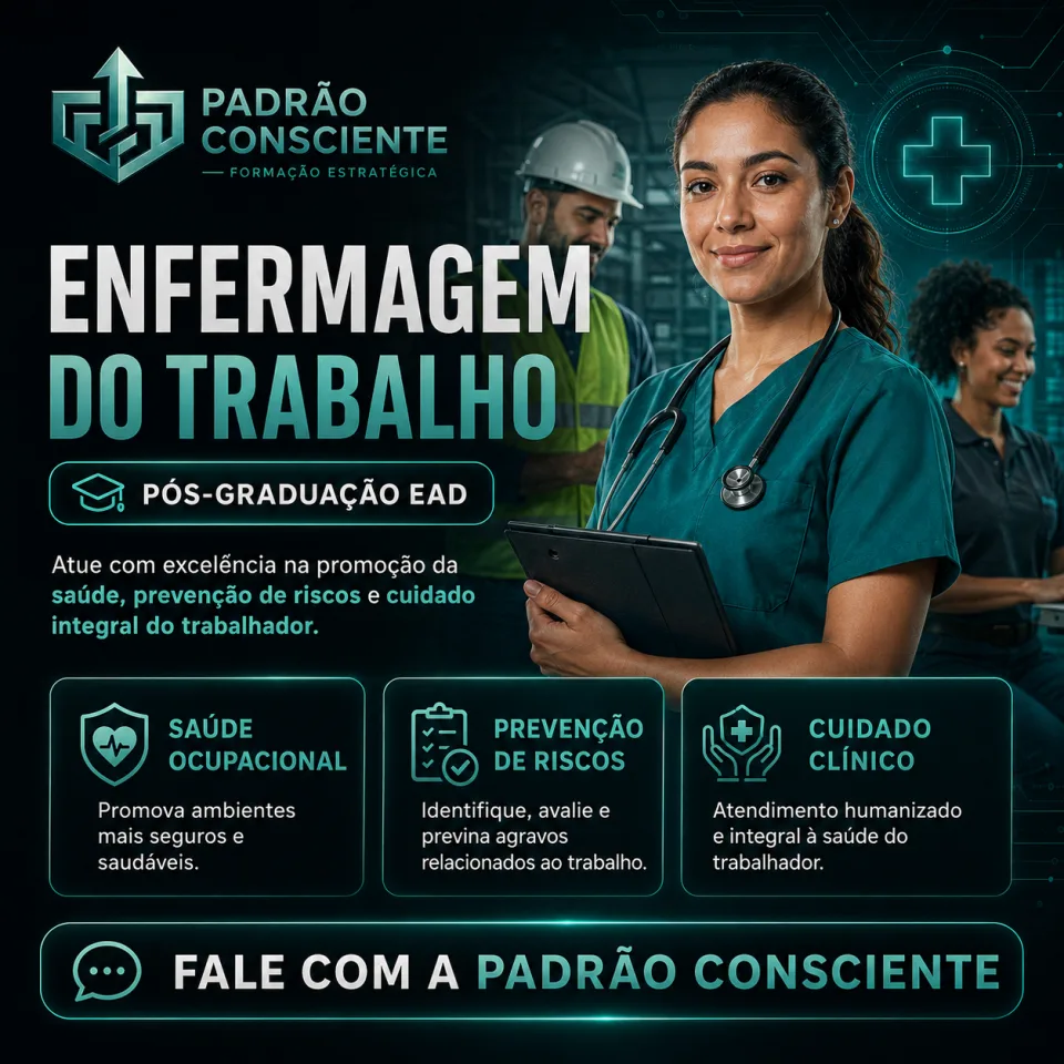 Especialização em Enfermagem do Trabalho 100% EAD