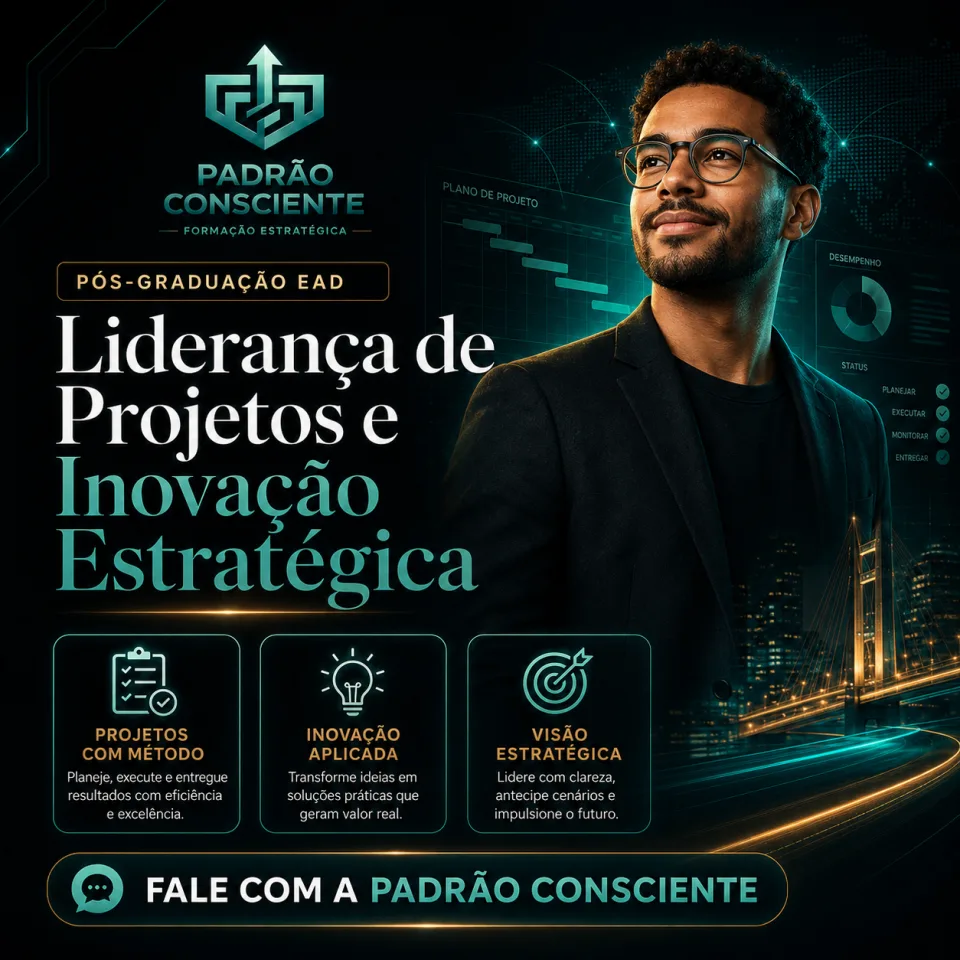 Especialização em Liderança de Projetos e Inovação Estratégica 100% EAD