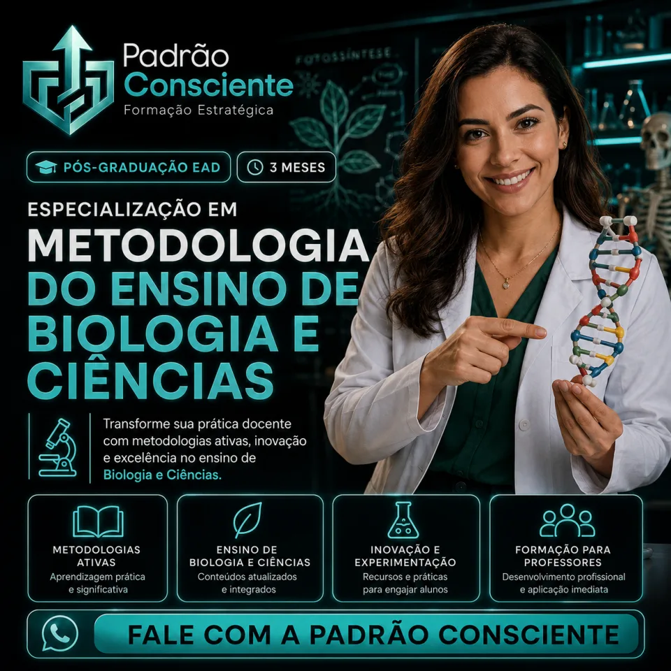 Especialização em Metodologia do Ensino de Biologia e Ciências 100% EAD