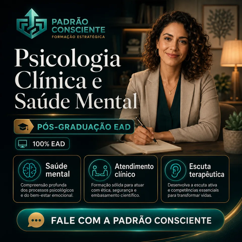 Especialização em Psicologia Clínica e Saúde Mental 100% EAD