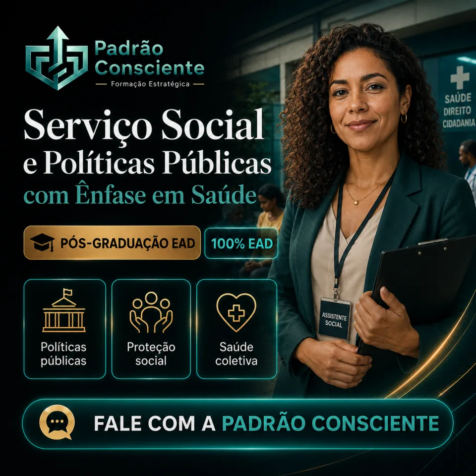 Especialização em Serviço Social e Políticas Públicas com Ênfase em Saúde 100% EAD