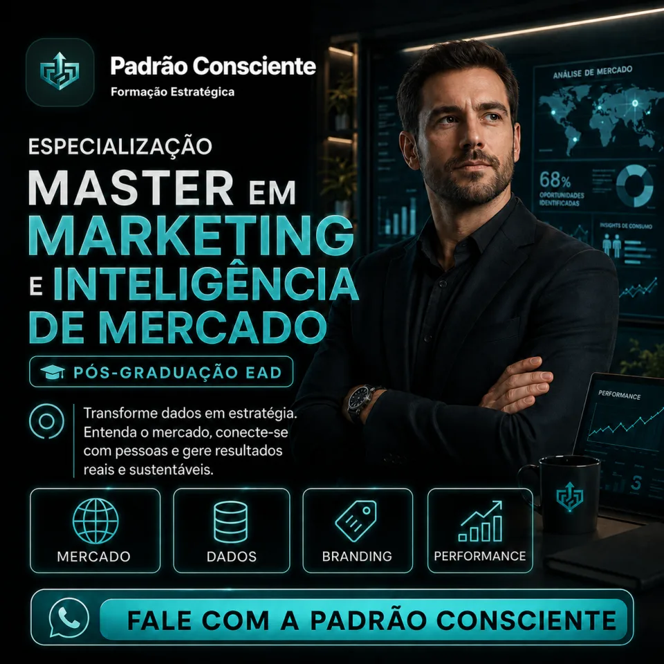 Especialização Master em Marketing e Inteligência de Mercado 100% EAD