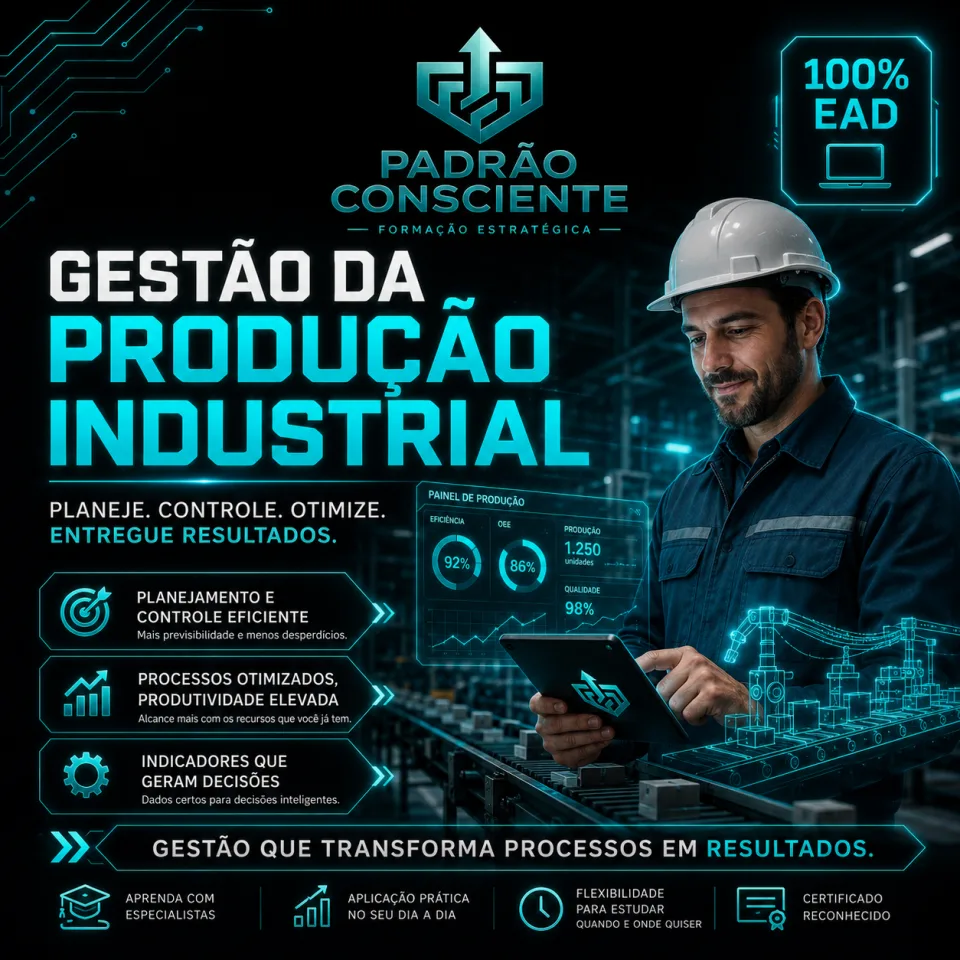 Gestão da Produção Industrial 100% EAD