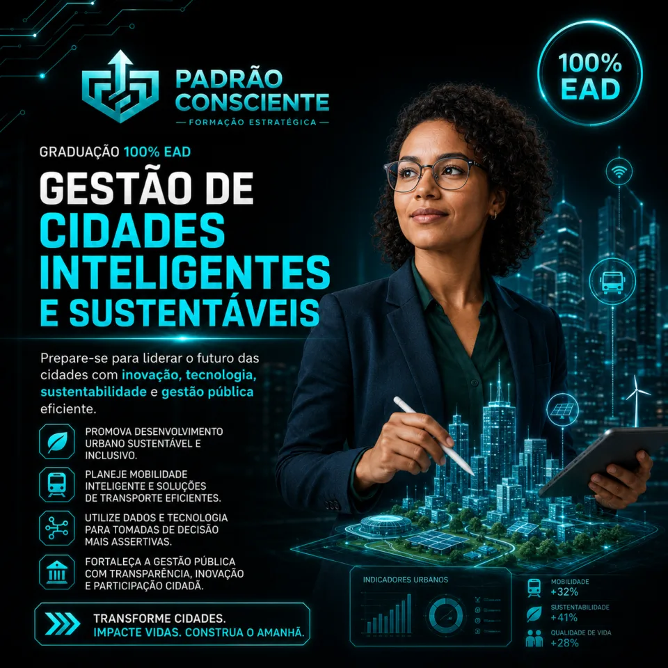 Gestão de Cidades Inteligentes e Sustentáveis 100% EAD