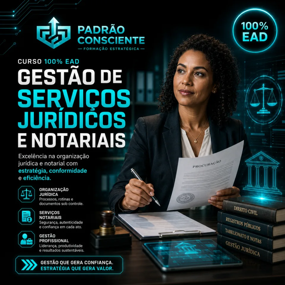 Gestão de Serviços Jurídicos e Notariais 100% EAD