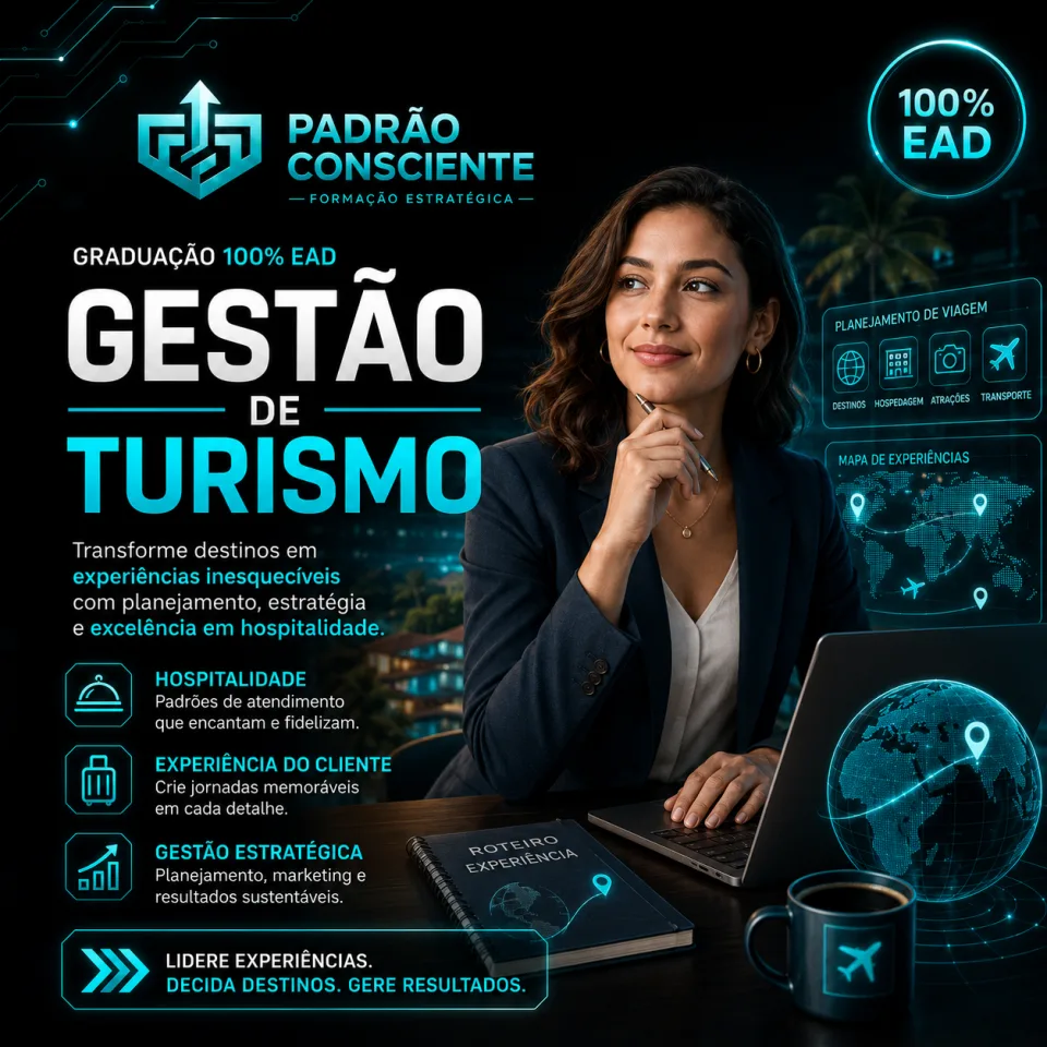 Gestão de Turismo 100% EAD