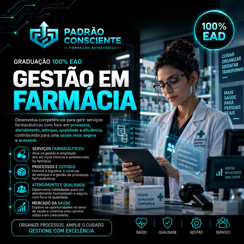 Gestão em Farmácia 100% EAD
