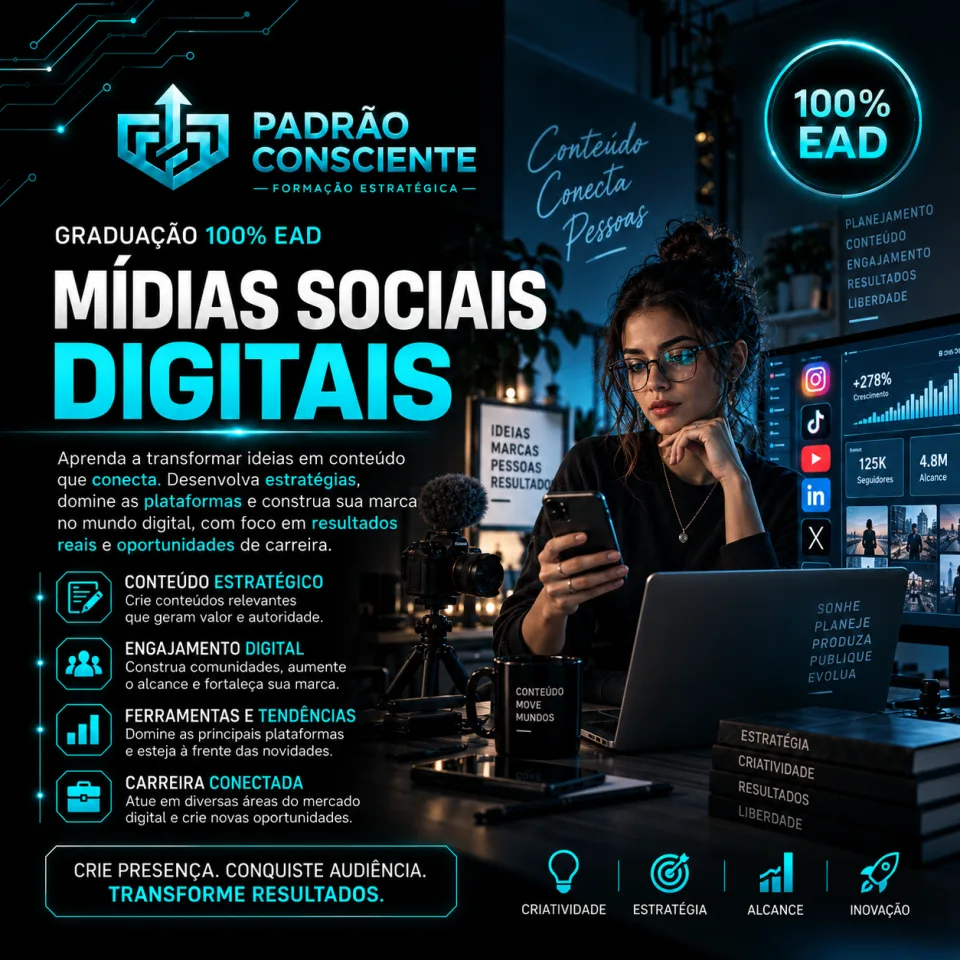 Mídias Sociais Digitais 100% EAD
