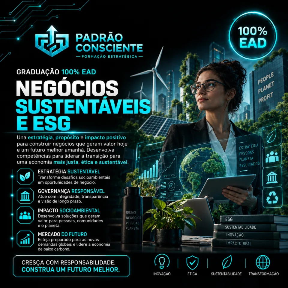 Negócios Sustentáveis e ESG 100% EAD
