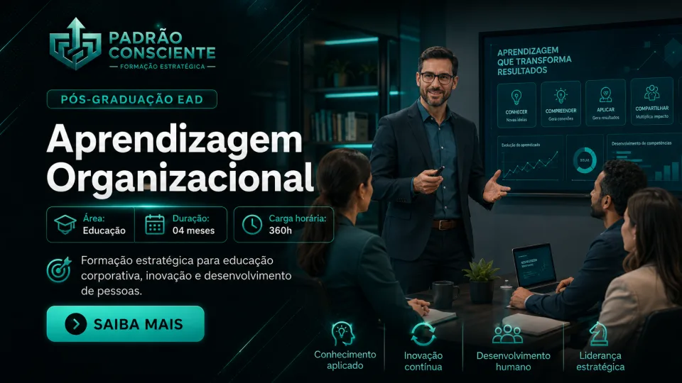 Especialização em Aprendizagem Organizacional 100% EAD