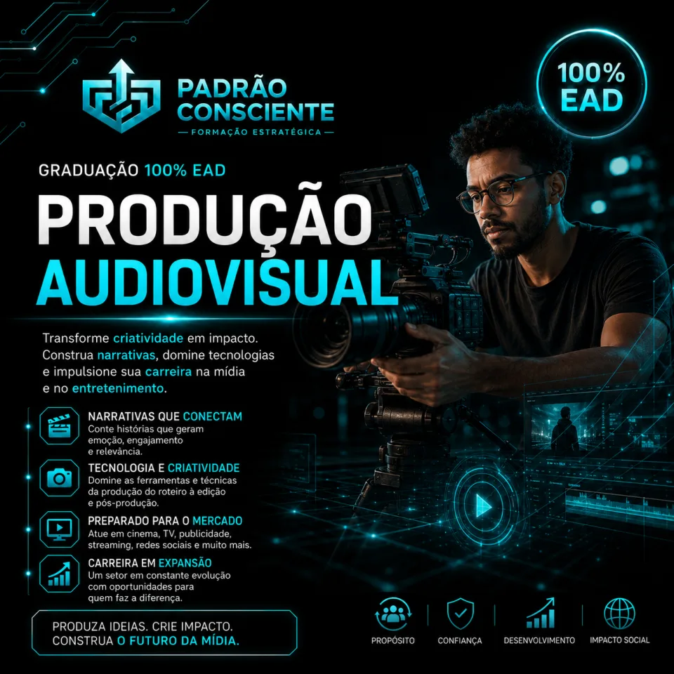 Produção Audiovisual 100% EAD
