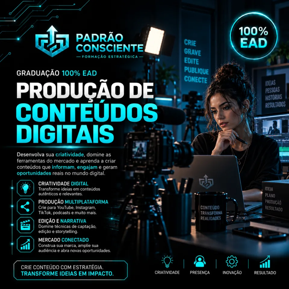 Produção de Conteúdos Digitais 100% EAD