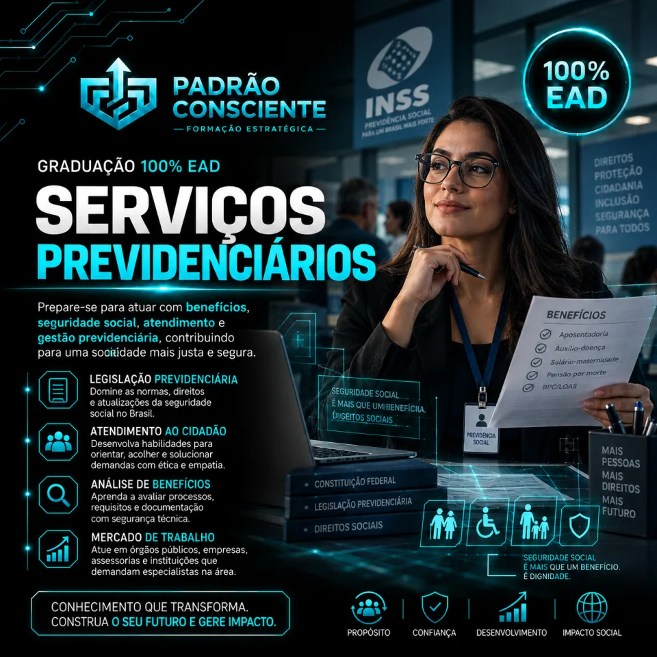 Serviços Previdenciários 100% EAD