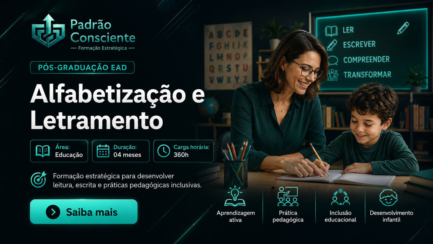Especialização em Alfabetização e Letramento em Axixá do Tocantins