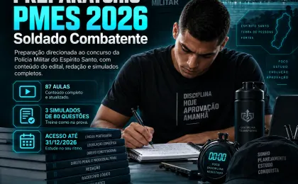 Preparatório PMES 2026 — Soldado Combatente