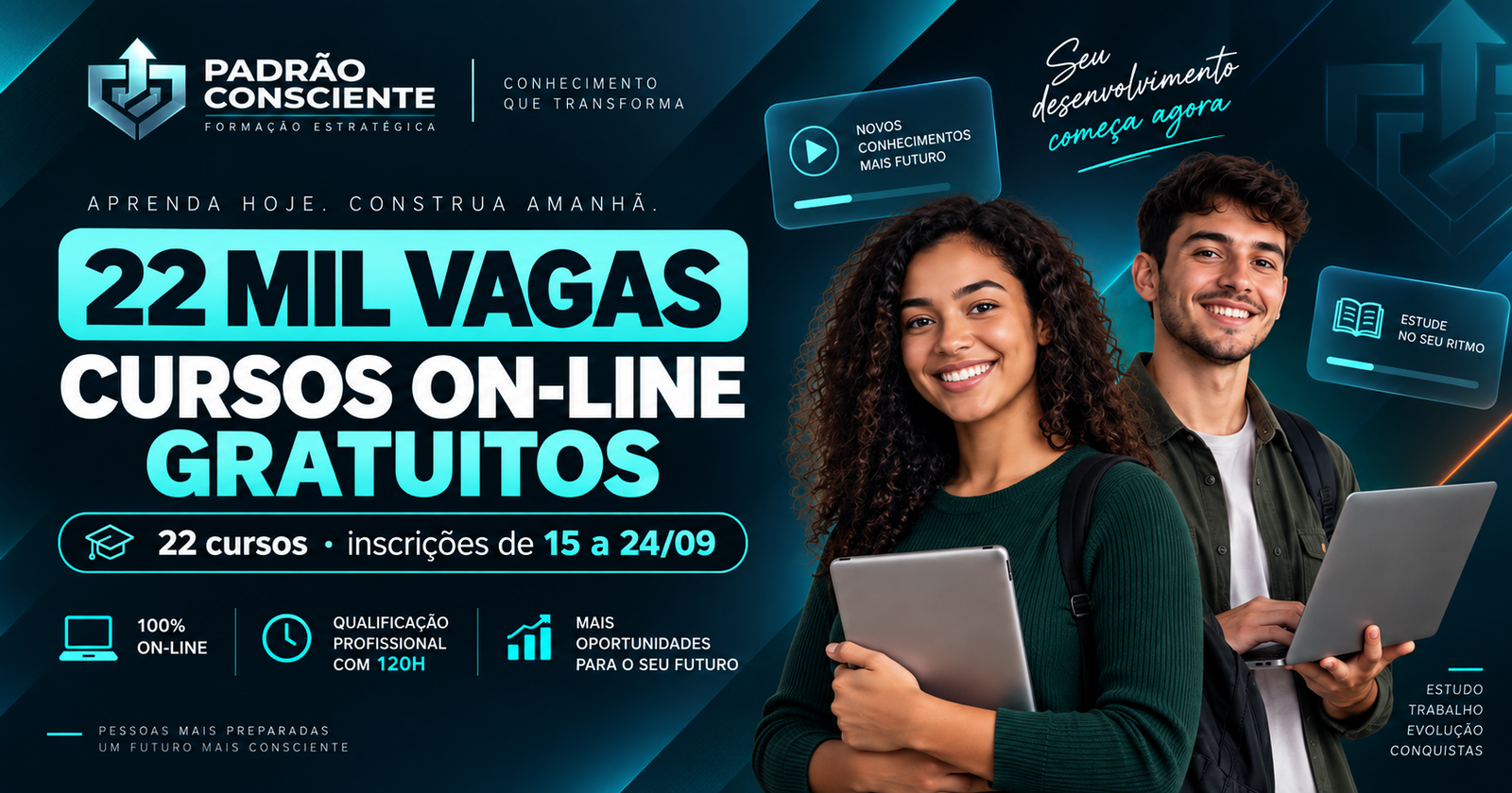 22 mil vagas em cursos on-line gratuitos: veja os 22 cursos disponíveis